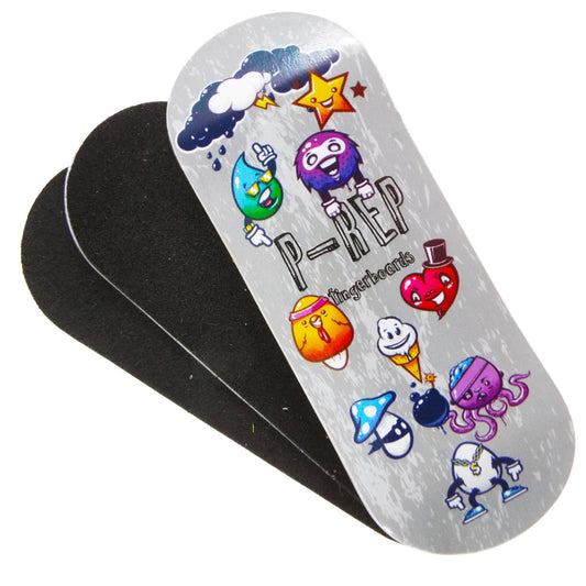 P-REP  34mm x 97mm Graphic Deck - Turnt up storm