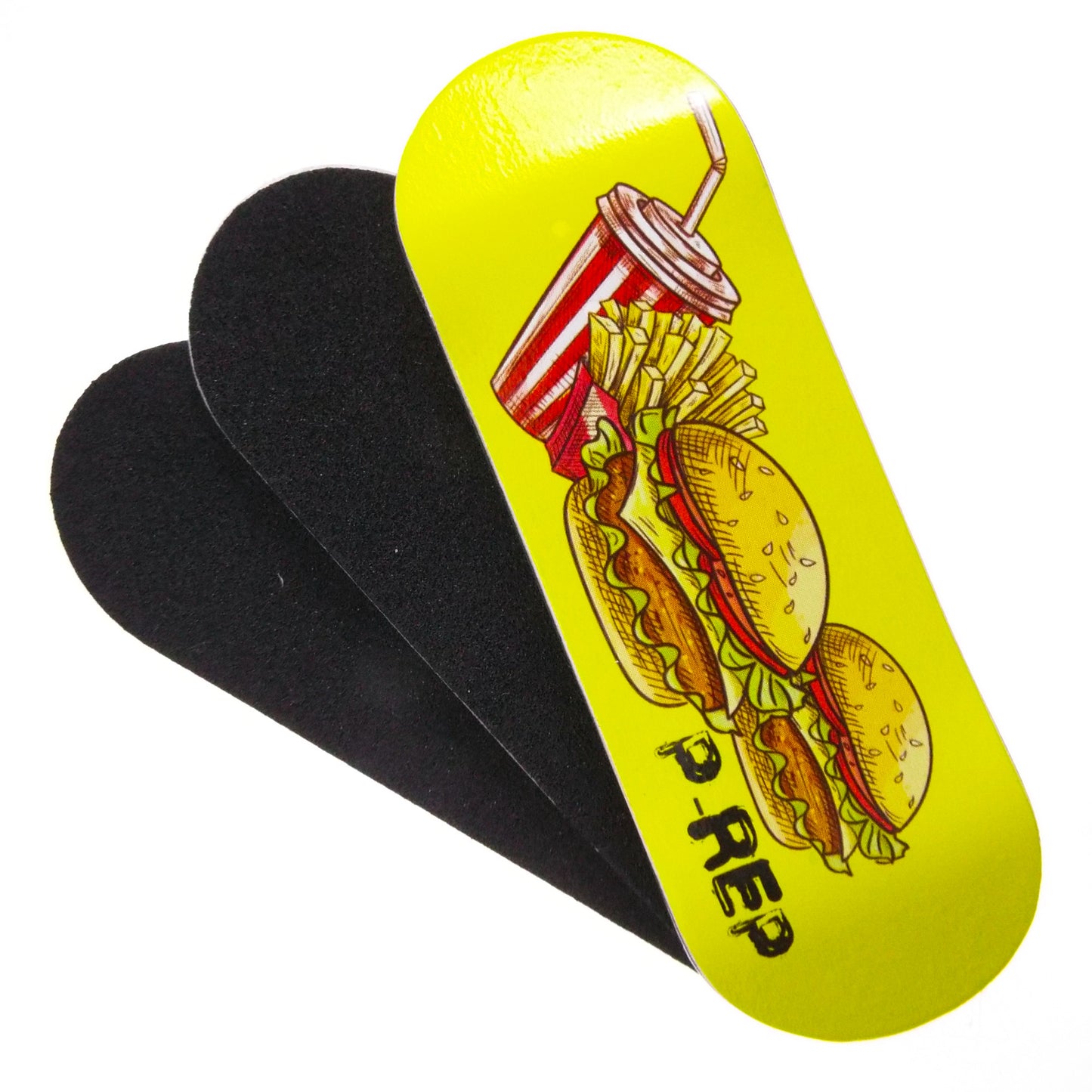 P-REP 32mm x 97mm Graphic Deck - Cheeseburger Cheeseburger