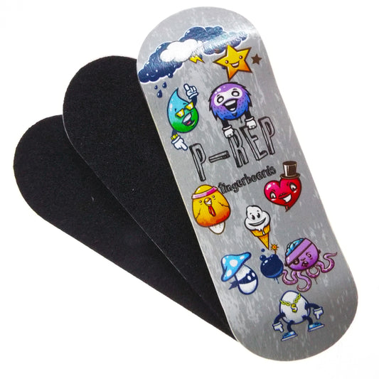 P-REP  32mm x 97mm Graphic Deck - Turnt up storm
