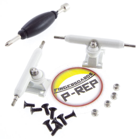 P-REP  32mm Solid V1 Trucks - White