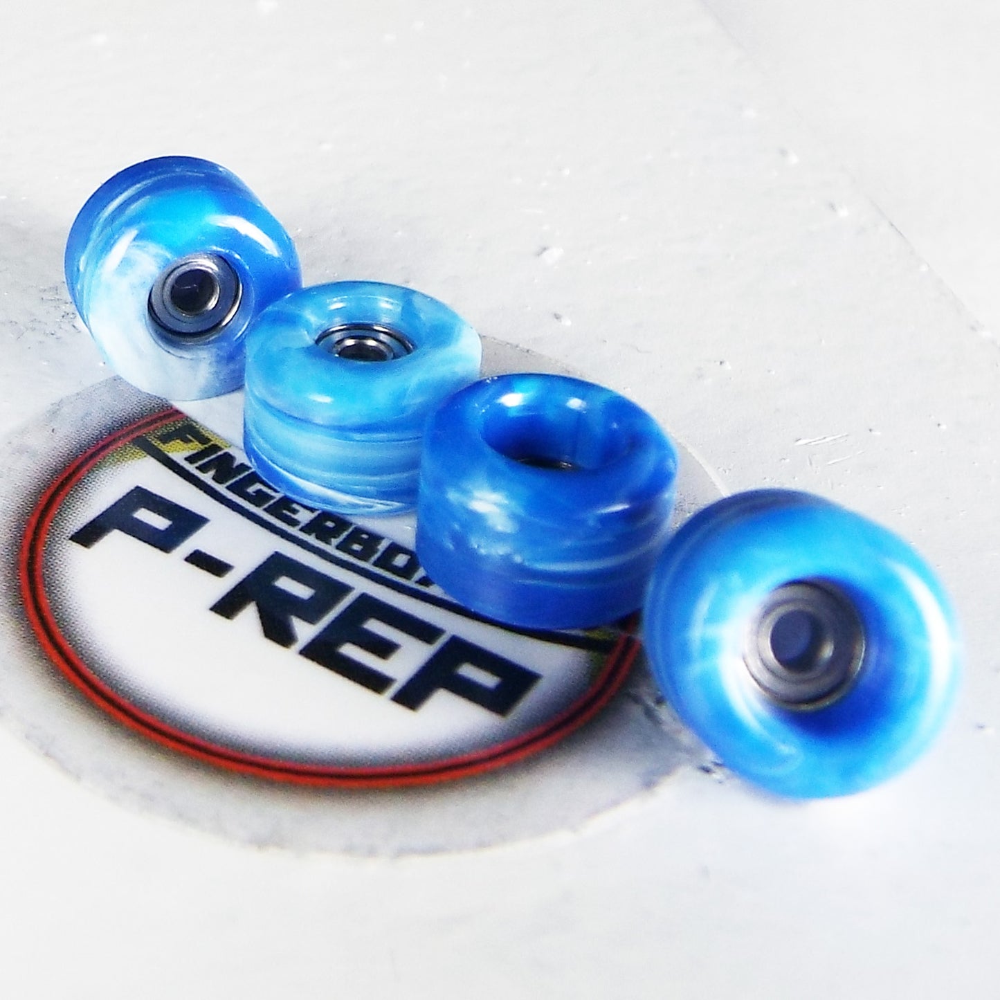 P-REP Urethane Swirl Wheels - Blue
