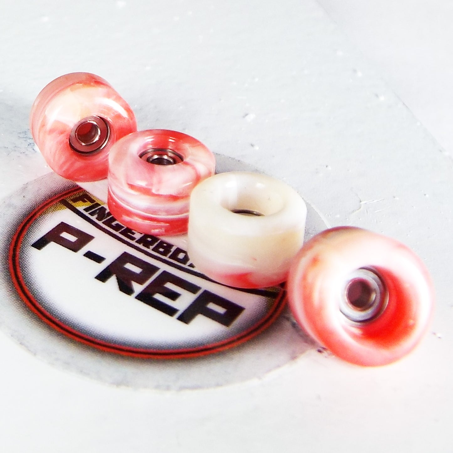 P-REP Urethane Swirl Wheels - Red