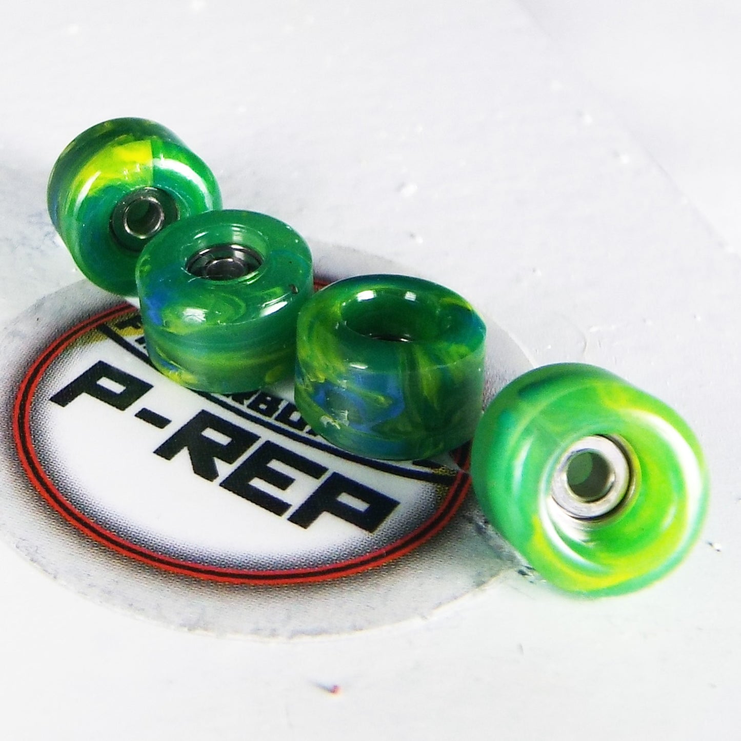 P-REP Urethane Swirl Wheels - Green